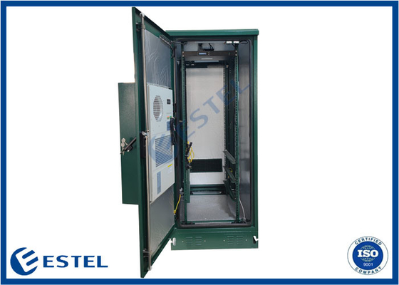 Capacidad de refrigeración de 2 kW IP55 gabinetes eléctricos exteriores mantenimiento de puertas dobles